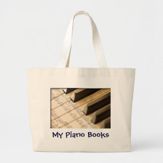 Tela Gigante Bolso de libros del piano