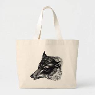 Tela Gigante Bolso de lobo antiguo