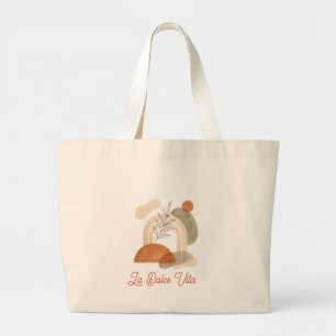 Tela Gigante Bolso de lona con nombre personalizado abstracto b