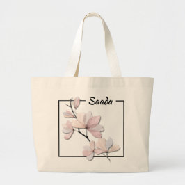 Tela Gigante Bolso de lona Magnolia elegante