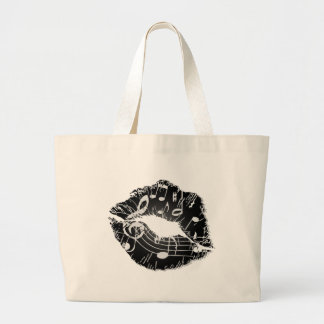 Tela Gigante Bolso de los labios de la música