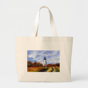 Tela Gigante Bolso de mano Cape Poge Lighthouse