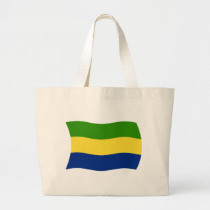 Tela Gigante Bolso de mano con la bandera de Gabón