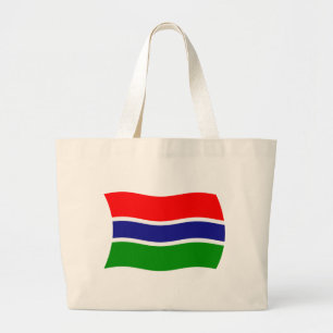 Tela Gigante Bolso de mano con la bandera de Gambia