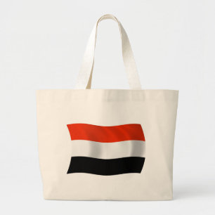 Tela Gigante Bolso de mano con la bandera de Yemen