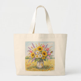 Tela Gigante Bolso de mano de arte personalizado: elegante y ec