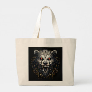 Tela Gigante Bolso de mano de comestibles Oso Pardo