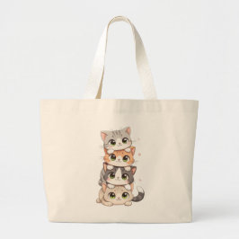 Tela Gigante Bolso de mano de gatitos
