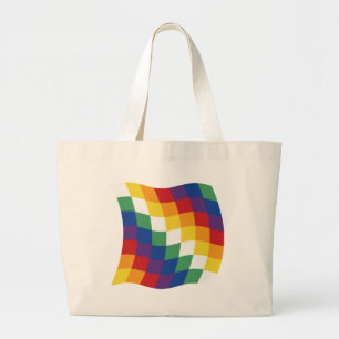Tela Gigante Bolso de mano de la Bandera Aymara