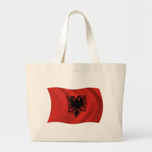 Tela Gigante Bolso de mano de la bandera de Albania