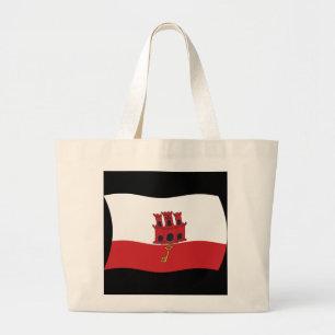 Tela Gigante Bolso de mano de la bandera de Gibraltar