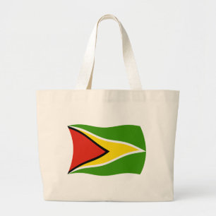 Tela Gigante Bolso de mano de la bandera de Guyana