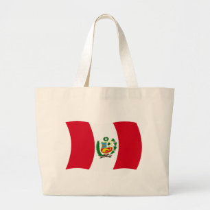 Tela Gigante Bolso de mano de la bandera de Perú