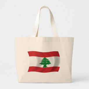 Tela Gigante Bolso de mano de la bandera del Líbano