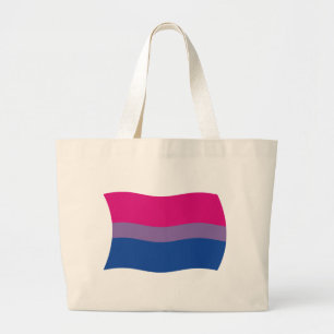 Tela Gigante Bolso de mano de la bandera del orgullo bisexual