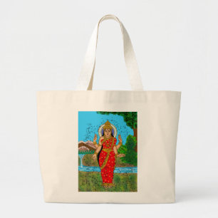 Tela Gigante Bolso de mano de la diosa Bhramari
