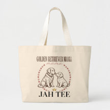 Bolso de mano de lujo para mamá de Golden Retrieve