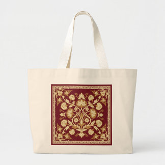 Tela Gigante Bolso de mano de vid floral islámica roja