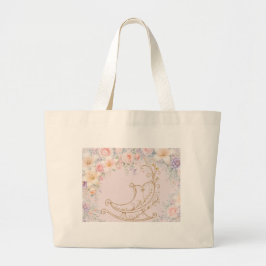 Tela Gigante Bolso de mano elegante de oro rosa para bebé encun