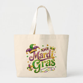 Tela Gigante Bolso de mano festivo de Mardi Gras – Celebración 