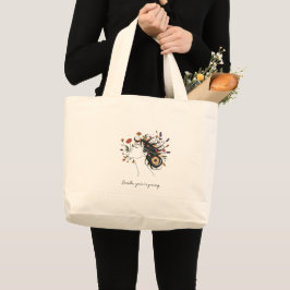 Tela Gigante bolso de mano inspirador para mujeres 
