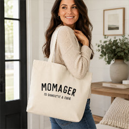 Tela Gigante Bolso de mano Momager | Regalo personalizado para 