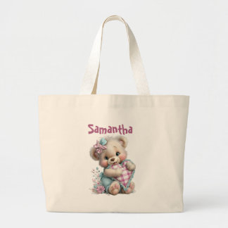 Tela Gigante Bolso de mano Oso de peluche Baby Shower