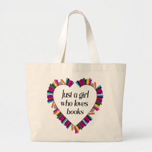 Tela Gigante Bolso de mano para amante de los libros