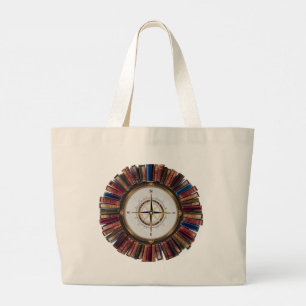 Tela Gigante Bolso de mano para bibliófilo moderno - Minimalist