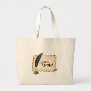 Tela Gigante Bolso de mano para lector ecléctico
