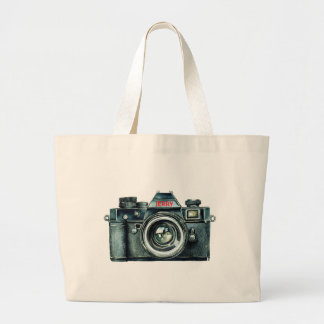 Tela Gigante Bolso de mano personalizado de cámara vintage