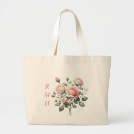 Tela Gigante Bolso de mano rosa de junio personalizado