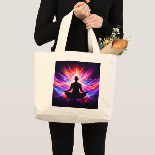 Tela Gigante Bolso de Meditación Chakra Diseño de Yoga