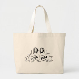 Tela Gigante Bolso de Mensaje de Ánimo - Diseño de Tipografía N