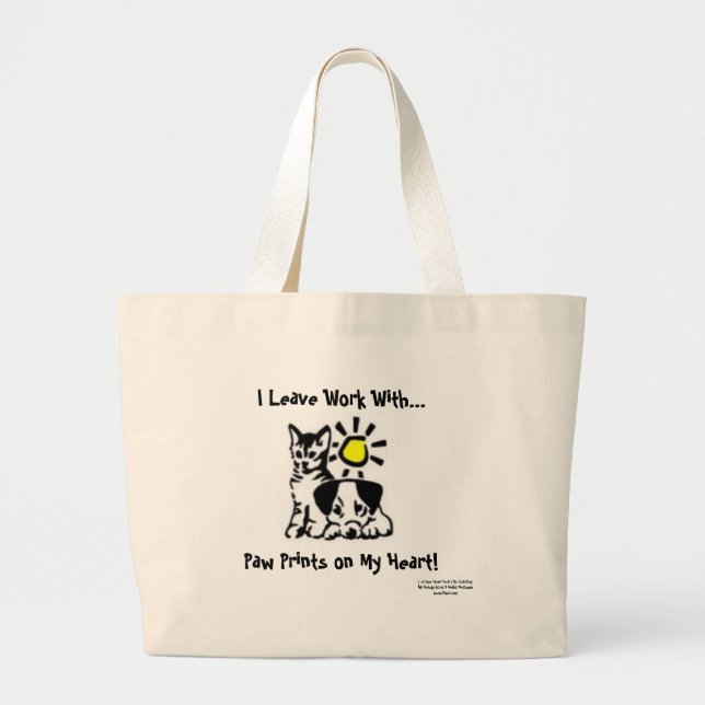 Tela Gigante Bolso de PawPrints (Frente)