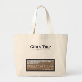 Tela Gigante Bolso de Playa Costera | Bolso de Playa para Chica