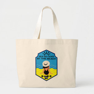 Tela Gigante Bolso de playa de verano esencial Tote