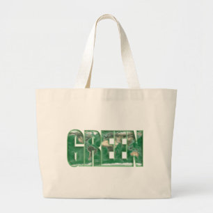 Tela Gigante Bolso de tierra verde