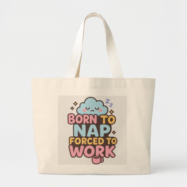 Tela Gigante bolso de tote (Frente)