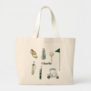 Tela Gigante bolso de tote de golf personalizado