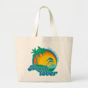 Tela Gigante Bolso del amante de la playa