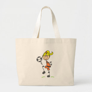Tela Gigante Bolso del balón de fútbol del chica que hace