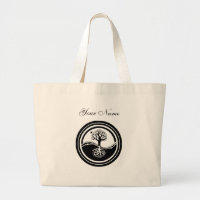 Bolso del diseño del árbol de Yin Yang