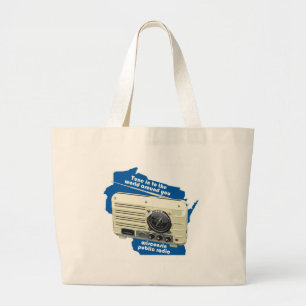 Tela Gigante Bolso del paño de la radio pública de Wisconsin