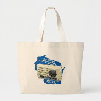 Tela Gigante Bolso del paño de la radio pública de Wisconsin