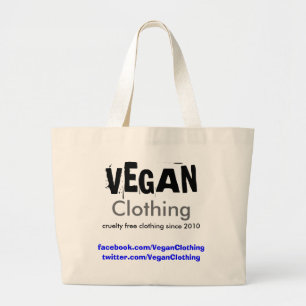 Tela Gigante Bolso del promo de la ropa del VEGANO natural