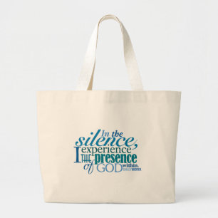 Tela Gigante Bolso DIARIO de la lona del "silencio" de WORD®