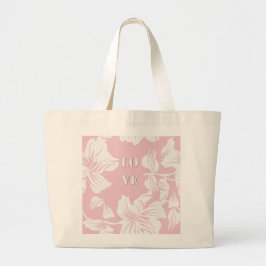 Tela Gigante Bolso grande botánico minimalista moderno de AMOR