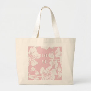 Tela Gigante Bolso grande botánico minimalista moderno de AMOR