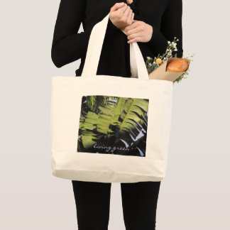 Tela Gigante Bolso grande de hojas tropicales
